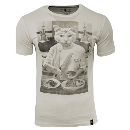DIRTY VELVET Herren T-Shirt SUSHI CAT